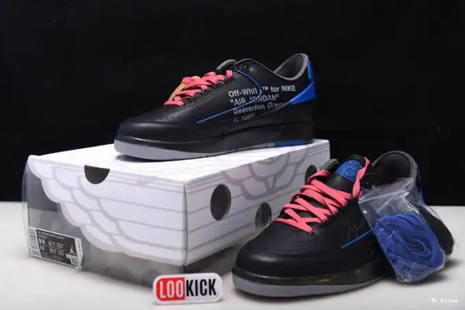 Cheap TBK Jordan Black Retro Low SP 2 Off-White Blue DJ4375-004 0420